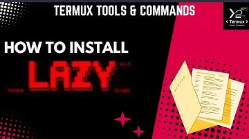 Lazy script install in termux #lazy #technology #script
