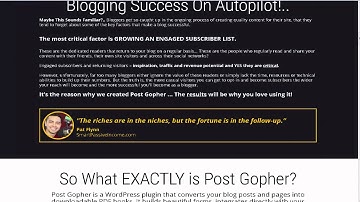 Post Gopher WordPress Plugin Unlimited Site License reviews and Bonus & 70%Discount