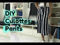 How to make Culottes Pants| DIY |  Super Easy| For Beginners