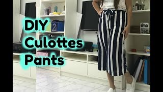 How to make Culottes Pants| DIY | Super Easy| For Beginners