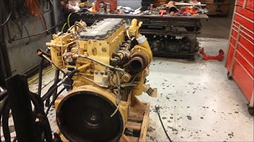 Cat C7 Acert Engine Running