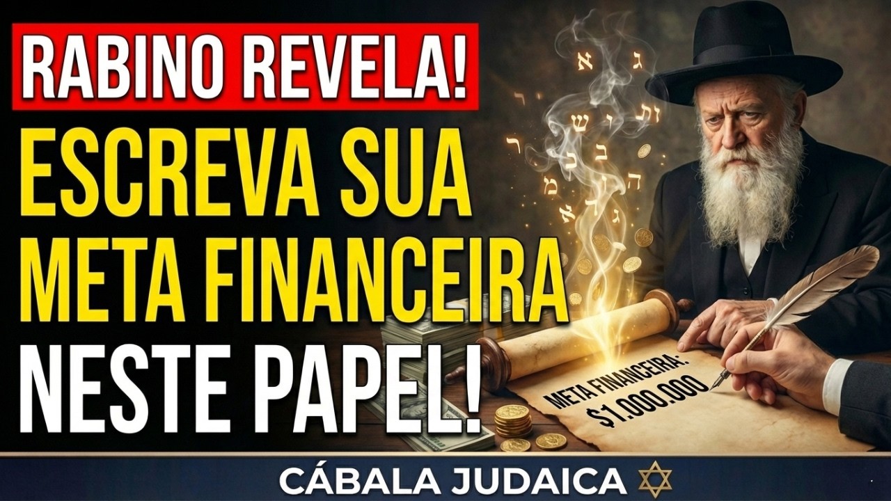 🔥Rabino revela: Escreva sua meta financeira NESTE papel, NESTA hora — e veja-a se concretizar.