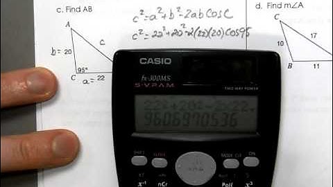 Geometry Unit 7 Day 15   HW WS   Law of Cosines