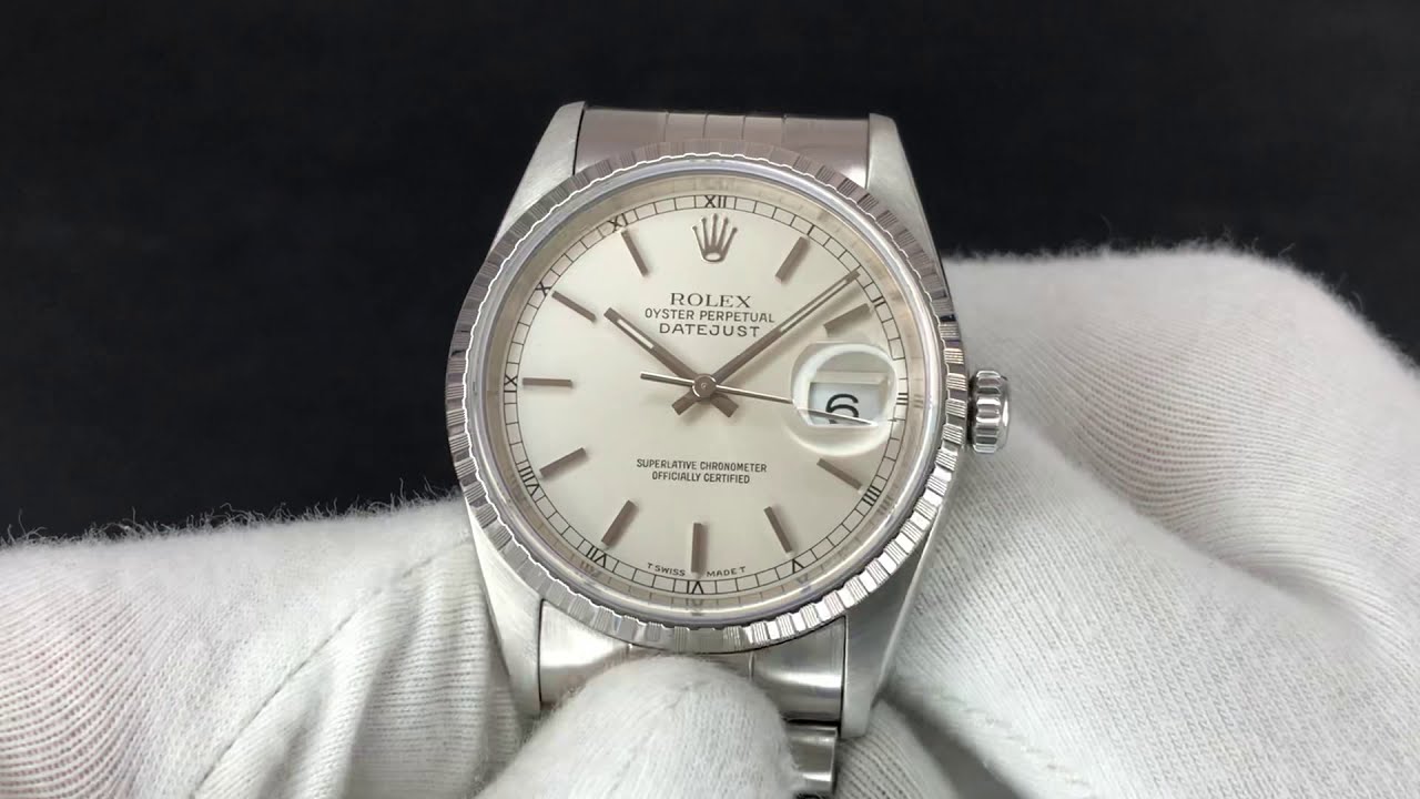 Rolex Datejust 16220, 36mm, 1999 - YouTube