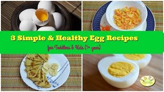 These 3 simple ways to give whole eggs children who are 1 year and
above. quick make really delicious. how boiled egg kids carrot
scramb...