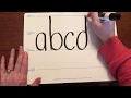 Lowercase Letters - Letter Formation