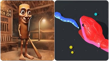 Snake Clash.io vs Italian Run 3D - (All ASMR Gameplay, Max Level) 