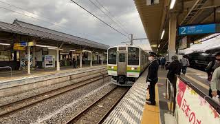 上越線211系3000番台A28矢絣色渋川駅発車