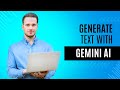 Flutter Magic: Turn Prompts into Text with the Gemini API (Easy Tutorial)