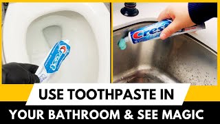 Cleaning TRICKS With Toothpaste That Really EVERYONE Should Know by Top To Bottom Cleaning 1,001 views 1 month ago 2 minutes, 55 seconds