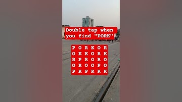 Observation Visual Test: 5 Seconds For You To Spot:PORK. Try Your Skills!  #search #puzzle #shorts