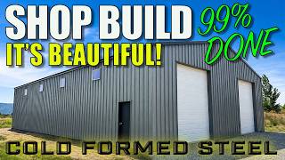 My Dream Shop is Finally Standing - 50'x80'x16' It's BIG! #shopbuild