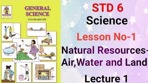 @swatisclasses std-6 science Lesson no.1. Natural resources-Air, Water and land (Lecture 1)