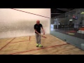 La vitre arrire au squash