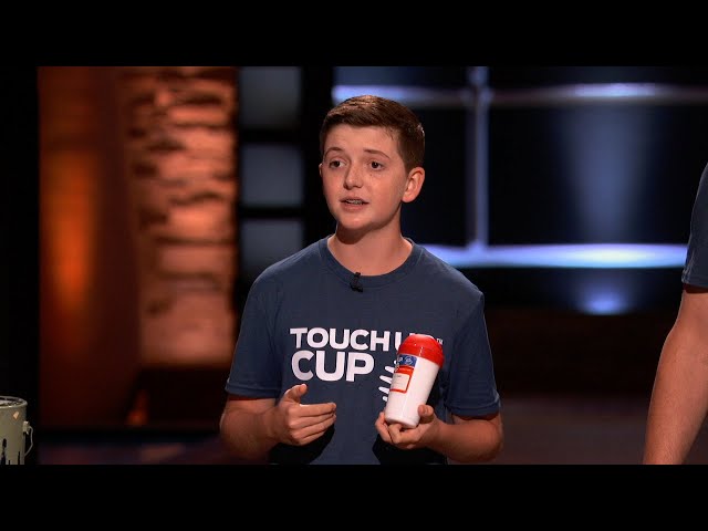 Shark Tank US  Father and Son Duo Pitch Their 'Touch Up Cup' 