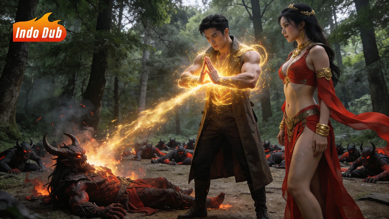 Raja Iblis serang dunia, dikalahkan Sang Dewa Perang dalam satu jurus. Ratu pun terpikat padanya.