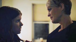 Claire Underwood and Zoe Barnes in House of Cards S1E10