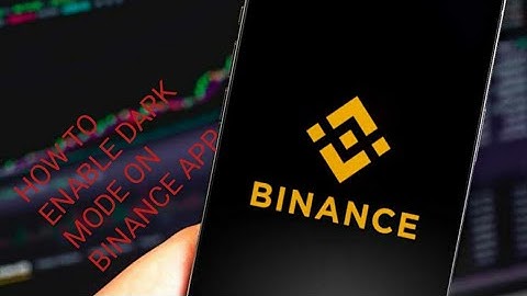 Enable Dark Mode on binance app on your Android smart phone.#binance