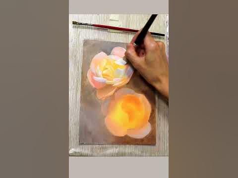 Цветы маслом - YouTube
