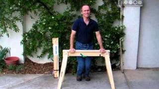 HideAHorse Folding Sawhorse, http://hideahorsefoldingsawhorses.com/ Wooden professional quality folding sawhorse, world