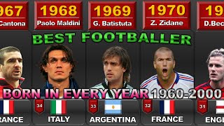 Best FOOTBALL PLAYERS Born in EVERY YEAR 1960-2000 🎂