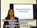 Educ 803    foundations of education