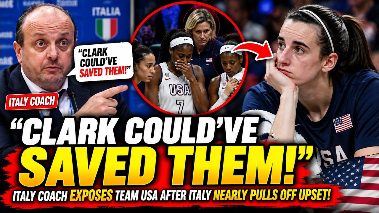 "CLARK COULD'VE SAVED THEM!" Italy Coach EXPOSES Team USA After Italy  Nearly Pulls Off UPSET!