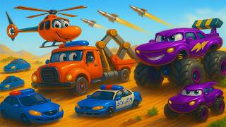 Will the Monster Car Escape the Insane Missile Attack? 🚗💥🚀 | High-Speed Survival Challenge screenshot 5