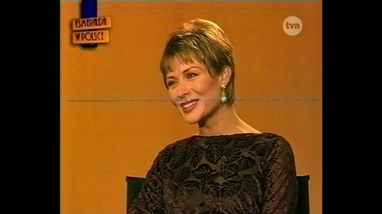 TVN - Leticia Calderon w Polsce 1999 (Esmeralda). Ibisekcja Krzysztof Ibisz. Multikino.