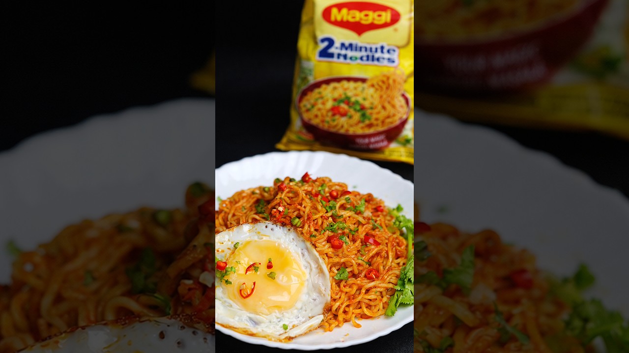 Viral Korean Style Maggi Recipe ASMR 🌶️🤤 