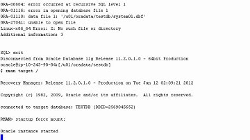 Oracle RMAN and Amazon S3 - Restoring the Database
