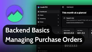 Backend Basics | Managing Purchase Orders