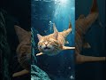 “Born a cat, swimming like a shark 🐱🦈✨”#catlovers#shorts