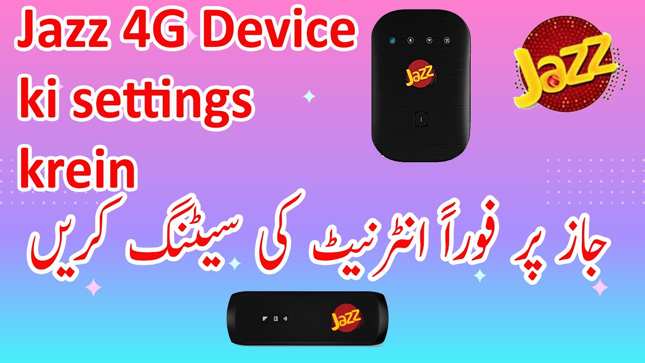 Jazz 4g Unlocked device configuration YouTube