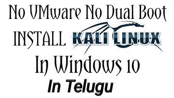 How to install kali linux in Windows 10 in telugu || Prasanth Tech Tuts