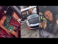 Naira Marley Drive and cruise zinoleesky new Ferrari car in The streets of Lagos as they pepper Seyi