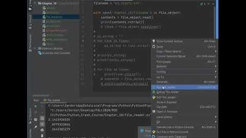 Python Crash Course Chapter 10