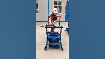 price small manual portable concrete hollow blocks make machine with family electricity #hollowblock