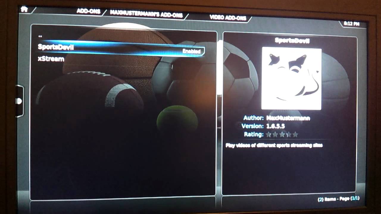 Install sportsdevil add on plugin on xbmc on apple tv 2 youtube