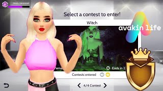 افاكين لايف: مسابقة الأزياء فاشنتابع لربح الدرع الذهبي|ساحرة|Witch|Avakin Life