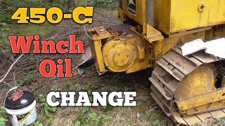 How to Change the John Deere 450-C Bulldozer Winch Oil