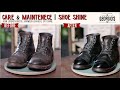 Shoe Care and Maintenance: John Lofgren Boots | Horween Leather | Spit/Mirror Shine | ASMR