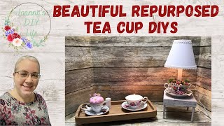 BEAUTIFUL REPURPOSED TEA CUP DIYS GREAT GIFT IDEAS