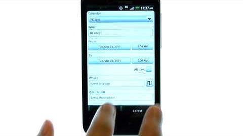 How Do I Use the Calendar On My HTC Thunderbolt?