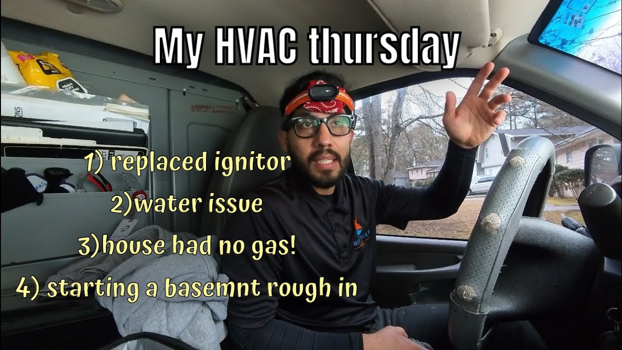 My Thursday running 3 calls and starting a install #bluecollar #hvac #hvacsystem 