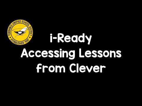 Accessing i-Ready from TUSD's Clever Portal