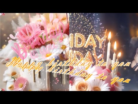 Happy birthday song and music 💖pink celebration Event Design