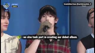 CORTIS MCOUNTDOWN DEBUT INTERVIEW with ZEROBASEONE's Haobin Eng Sub  