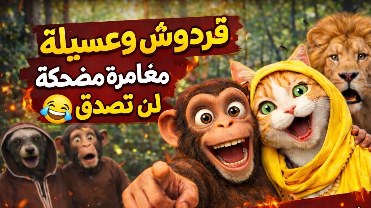 سلسلة قردوش و عسيلة مغامرة جديدة مضحكة 😂