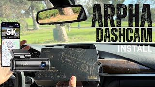 ARPHA Easy Install 5K Dashcam 4K Rear Plug and Play